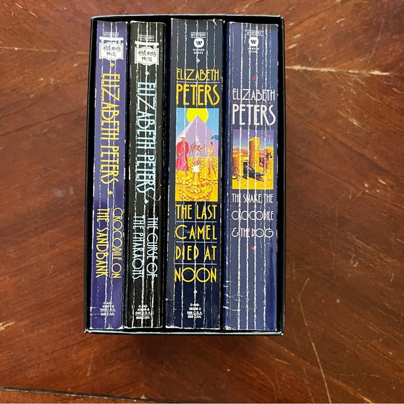 Other - 3 for $15: Set of four Elizabeth Peters paperback books with case